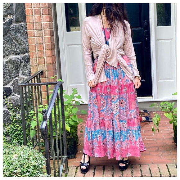 BOHO CHIC GORGEOUS PRINT MAXI DRESS - Picture 9 of 11